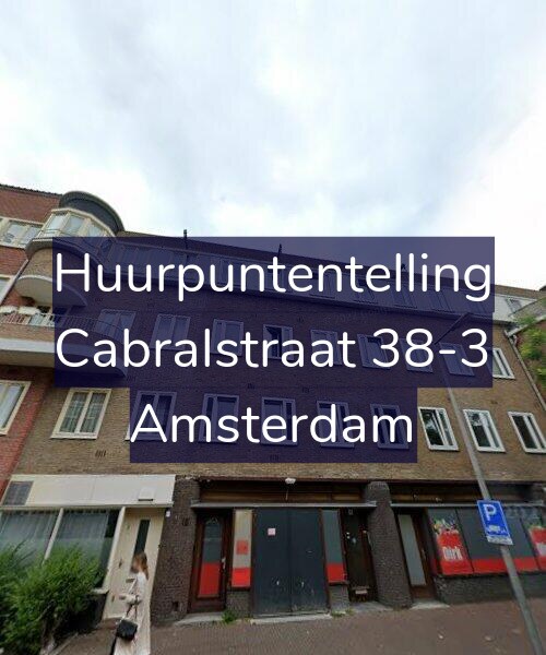Foto gevel Huurpuntentelling voor Cabralstraat 38-3, Amsterdam