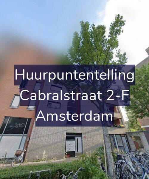 Foto gevel Huurpuntentelling voor Cabralstraat 2-F, Amsterdam