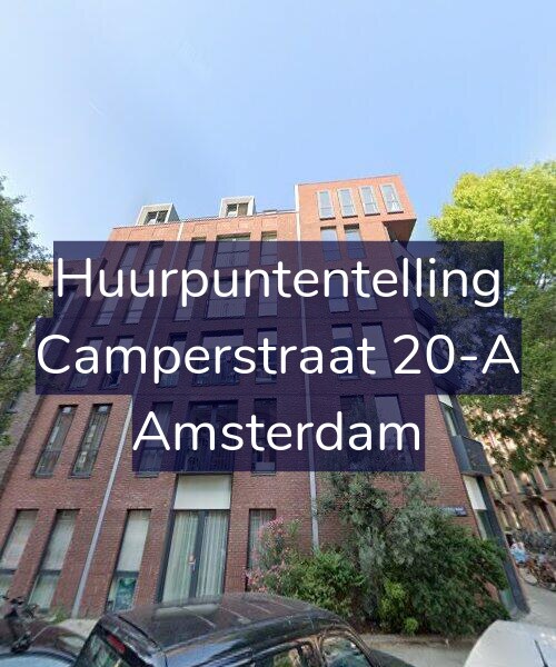 Foto gevel Huurpuntentelling voor Camperstraat 20-A, Amsterdam