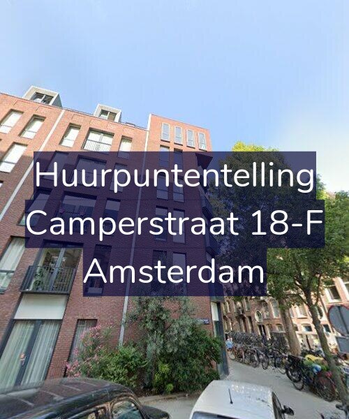 Foto gevel Huurpuntentelling voor Camperstraat 18-F, Amsterdam