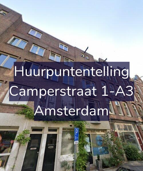 Foto gevel Huurpuntentelling voor Camperstraat 1-A3, Amsterdam