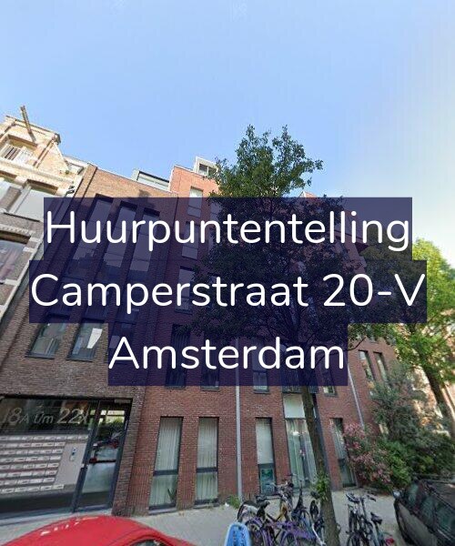 Foto gevel Huurpuntentelling voor Camperstraat 20-V, Amsterdam