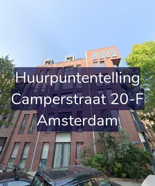 Foto gevel Huurpuntentelling voor Camperstraat 20-F, Amsterdam