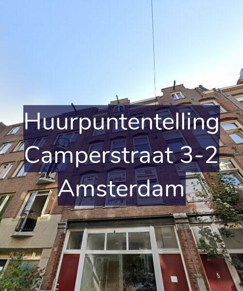 Foto gevel Huurpuntentelling voor Camperstraat 3-2, Amsterdam