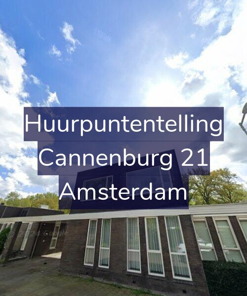 Foto gevel Huurpuntentelling voor Cannenburg 21, Amsterdam