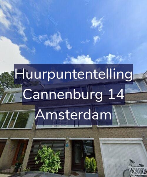 Foto gevel Huurpuntentelling voor Cannenburg 14, Amsterdam