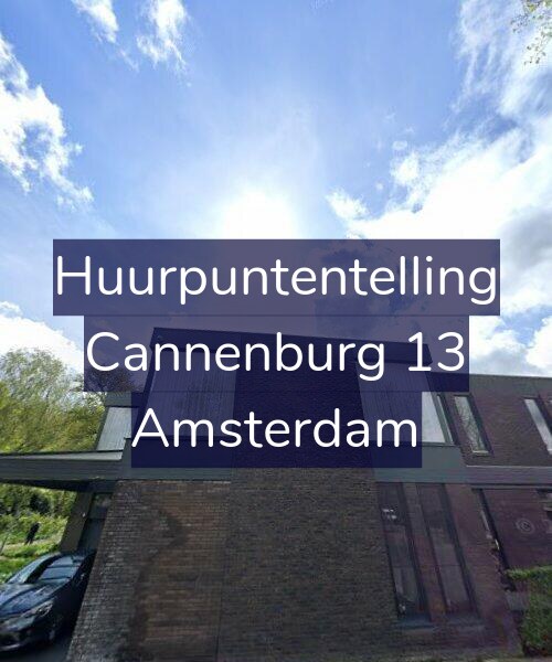 Foto gevel Huurpuntentelling voor Cannenburg 13, Amsterdam