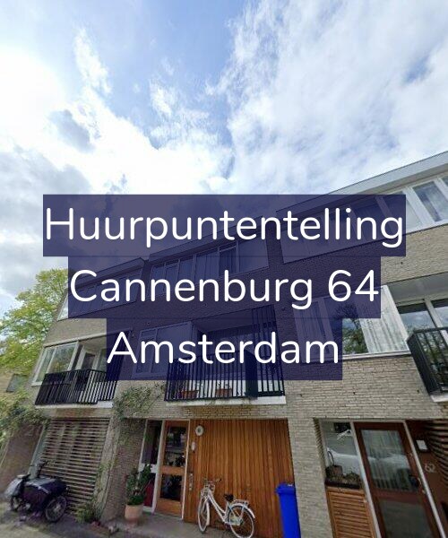 Foto gevel Huurpuntentelling voor Cannenburg 64, Amsterdam