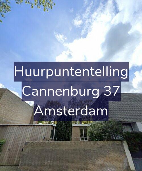 Foto gevel Huurpuntentelling voor Cannenburg 37, Amsterdam