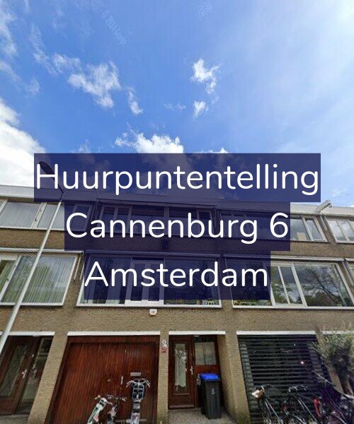 Foto gevel Huurpuntentelling voor Cannenburg 6, Amsterdam