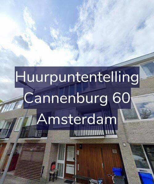 Foto gevel Huurpuntentelling voor Cannenburg 60, Amsterdam