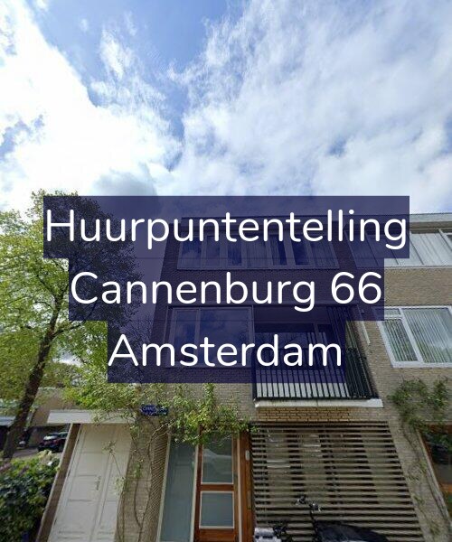 Foto gevel Huurpuntentelling voor Cannenburg 66, Amsterdam