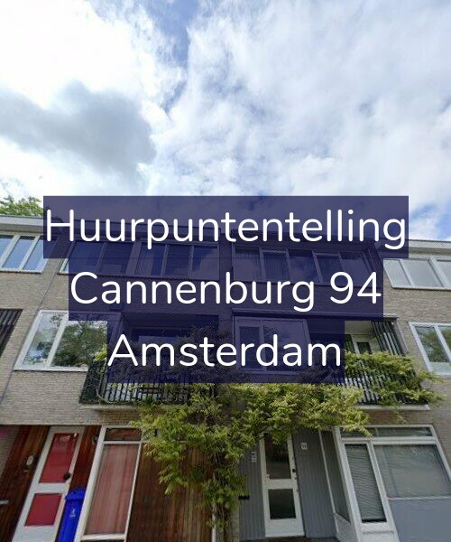 Foto gevel Huurpuntentelling voor Cannenburg 94, Amsterdam