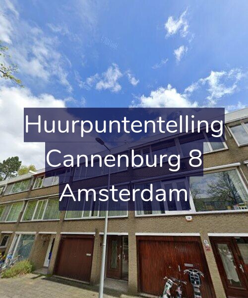 Foto gevel Huurpuntentelling voor Cannenburg 8, Amsterdam