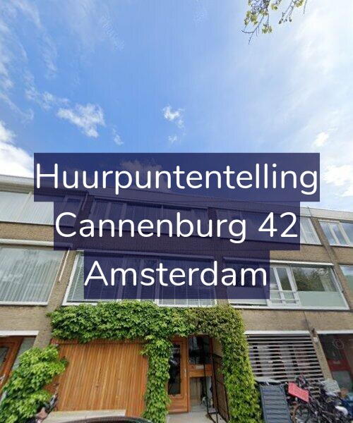 Foto gevel Huurpuntentelling voor Cannenburg 42, Amsterdam