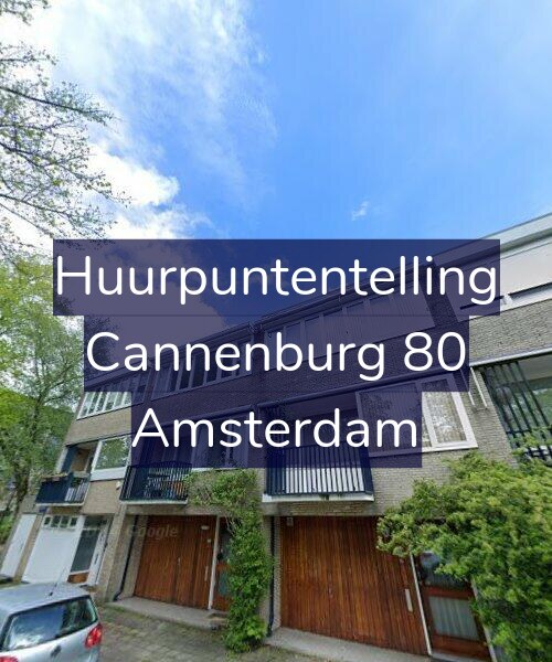 Foto gevel Huurpuntentelling voor Cannenburg 80, Amsterdam