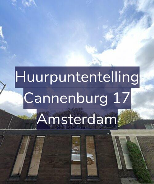 Foto gevel Huurpuntentelling voor Cannenburg 17, Amsterdam