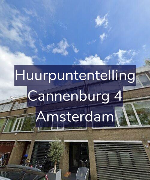 Foto gevel Huurpuntentelling voor Cannenburg 4, Amsterdam