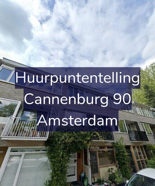Foto gevel Huurpuntentelling voor Cannenburg 90, Amsterdam