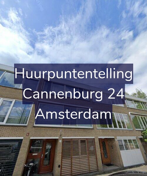 Foto gevel Huurpuntentelling voor Cannenburg 24, Amsterdam