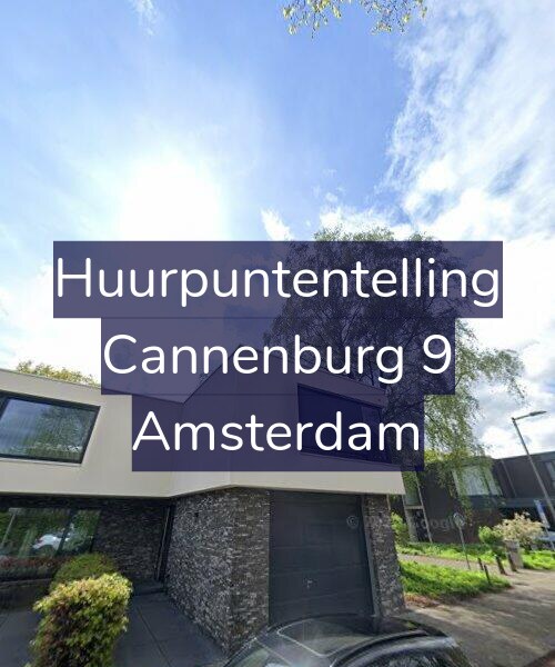 Foto gevel Huurpuntentelling voor Cannenburg 9, Amsterdam