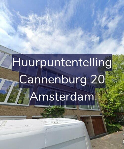Foto gevel Huurpuntentelling voor Cannenburg 20, Amsterdam