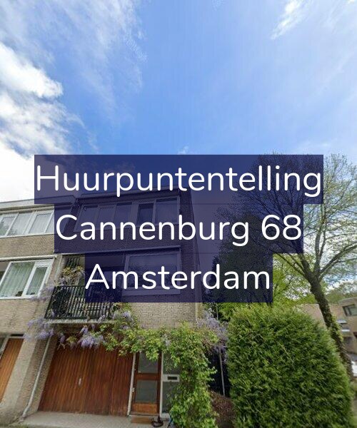Foto gevel Huurpuntentelling voor Cannenburg 68, Amsterdam
