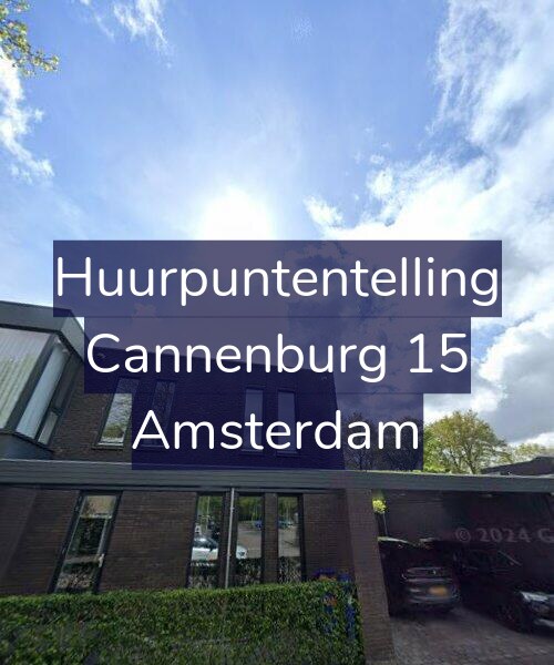 Foto gevel Huurpuntentelling voor Cannenburg 15, Amsterdam