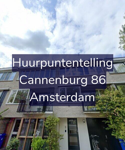 Foto gevel Huurpuntentelling voor Cannenburg 86, Amsterdam