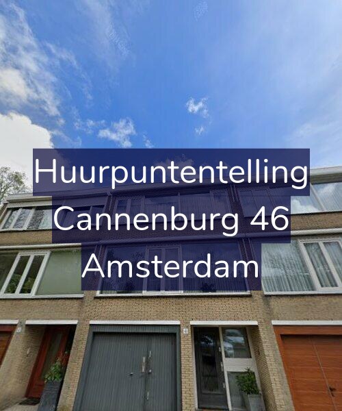 Foto gevel Huurpuntentelling voor Cannenburg 46, Amsterdam