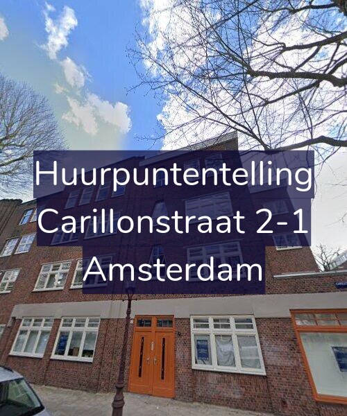 Foto gevel Huurpuntentelling voor Carillonstraat 2-1, Amsterdam