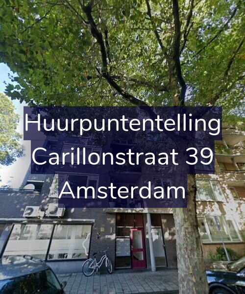 Foto gevel Huurpuntentelling voor Carillonstraat 39, Amsterdam