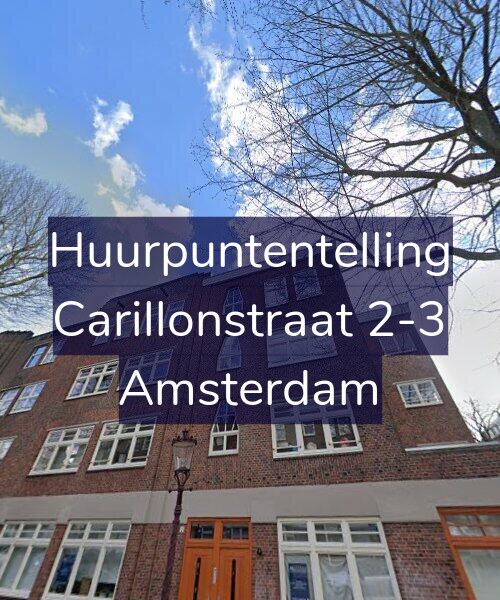 Foto gevel Huurpuntentelling voor Carillonstraat 2-3, Amsterdam