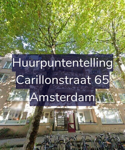 Foto gevel Huurpuntentelling voor Carillonstraat 65, Amsterdam