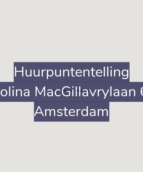 Foto gevel Huurpuntentelling voor Carolina MacGillavrylaan 640, Amsterdam