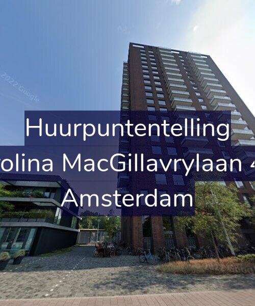 Foto gevel Huurpuntentelling voor Carolina MacGillavrylaan 493, Amsterdam