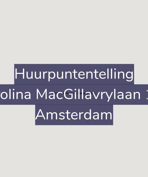Foto gevel Huurpuntentelling voor Carolina MacGillavrylaan 178, Amsterdam
