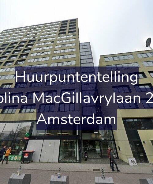 Foto gevel Huurpuntentelling voor Carolina MacGillavrylaan 2618, Amsterdam