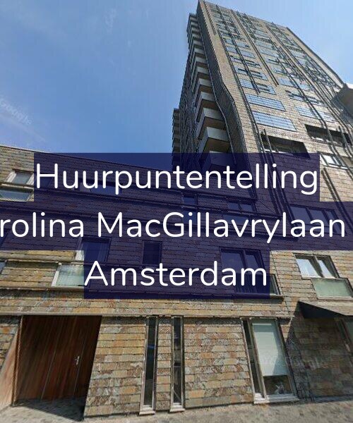 Foto gevel Huurpuntentelling voor Carolina MacGillavrylaan 87, Amsterdam
