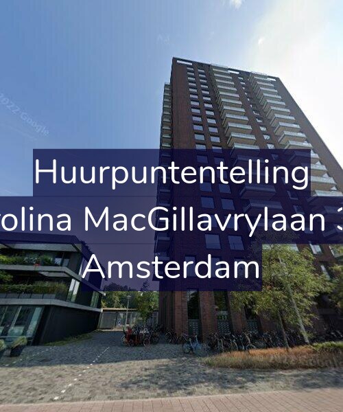 Foto gevel Huurpuntentelling voor Carolina MacGillavrylaan 349, Amsterdam
