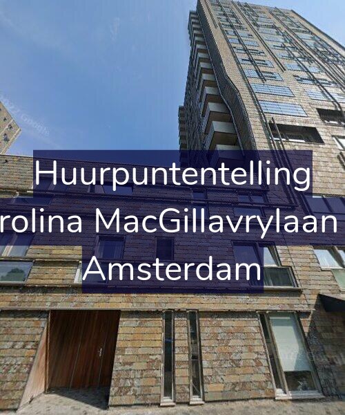 Foto gevel Huurpuntentelling voor Carolina MacGillavrylaan 83, Amsterdam