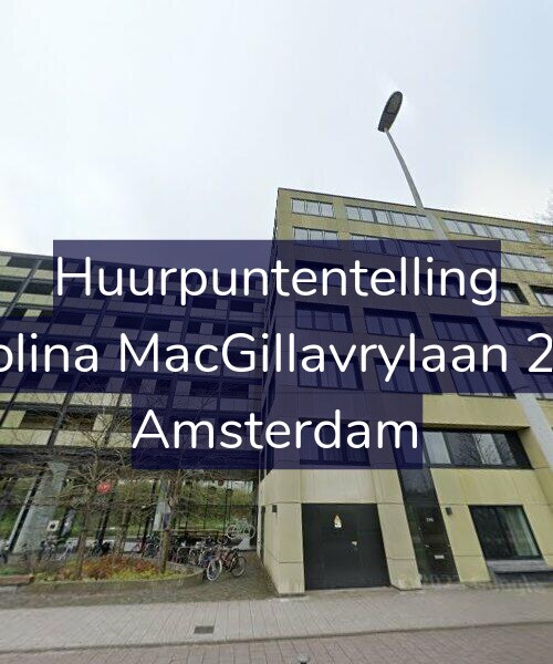 Foto gevel Huurpuntentelling voor Carolina MacGillavrylaan 2132, Amsterdam