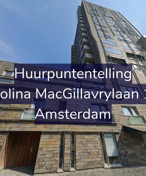 Foto gevel Huurpuntentelling voor Carolina MacGillavrylaan 167, Amsterdam