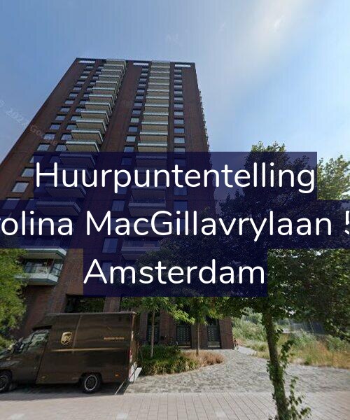 Foto gevel Huurpuntentelling voor Carolina MacGillavrylaan 501, Amsterdam
