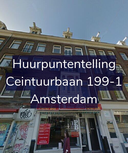 Foto gevel Huurpuntentelling voor Ceintuurbaan 199-1, Amsterdam