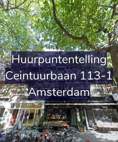 Foto gevel Huurpuntentelling voor Ceintuurbaan 113-1, Amsterdam