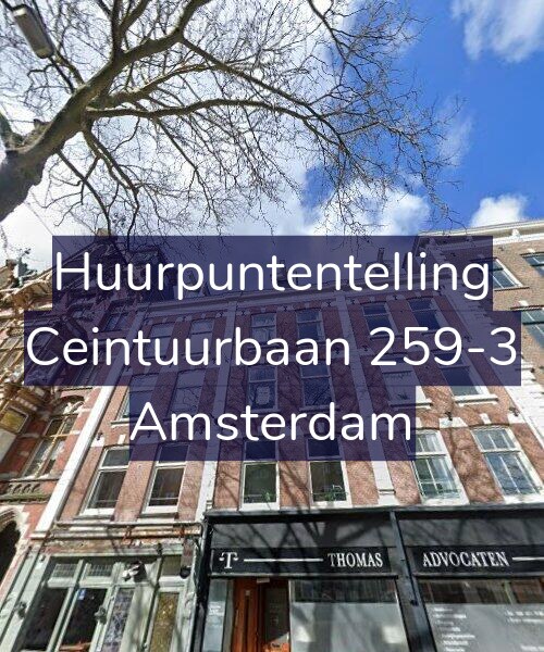 Foto gevel Huurpuntentelling voor Ceintuurbaan 259-3, Amsterdam