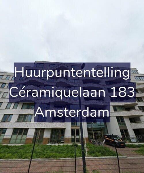 Foto gevel Huurpuntentelling voor Céramiquelaan 183, Amsterdam