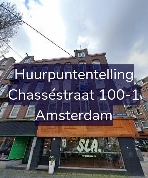 Foto gevel Huurpuntentelling voor Chasséstraat 100-1, Amsterdam