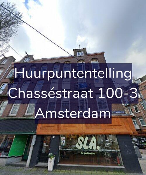 Foto gevel Huurpuntentelling voor Chasséstraat 100-3, Amsterdam